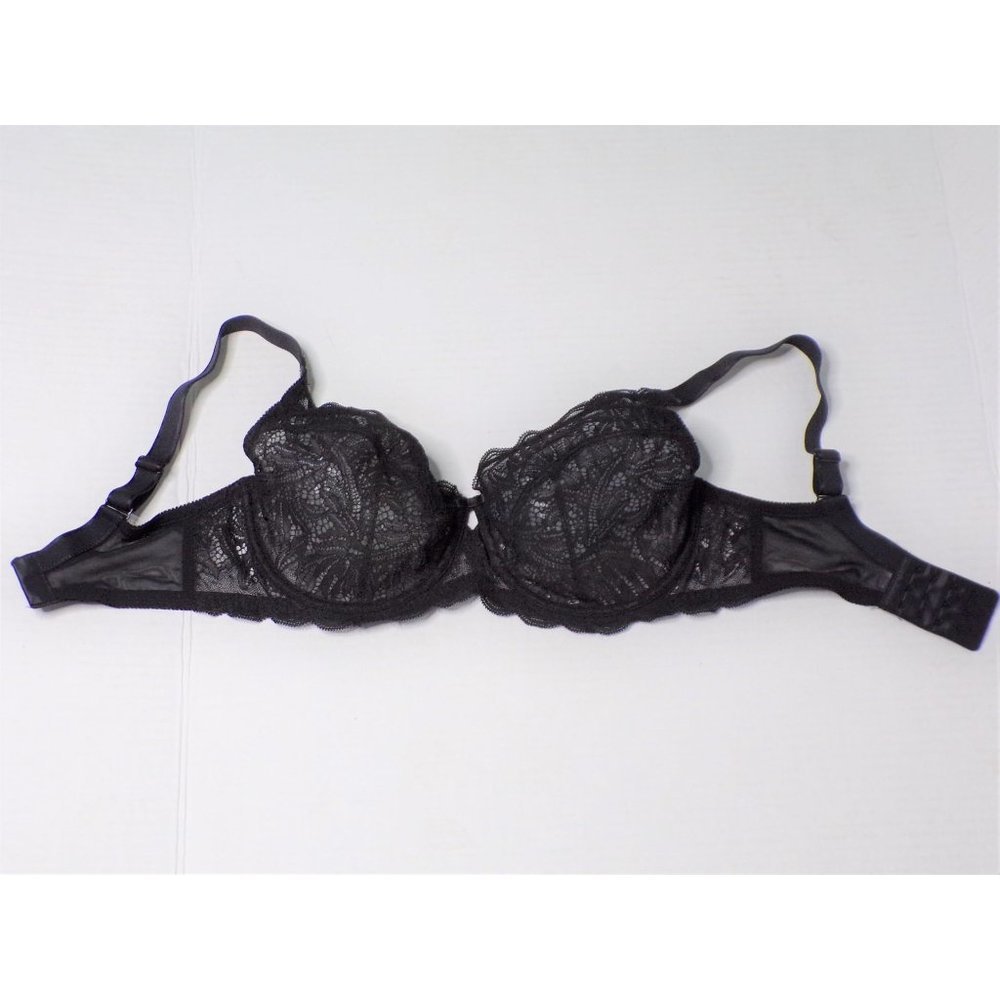 FELINA Peridot Lace Non-Padded Underwire Bra Black 36D #115073 NEW $54 - Picture 5 of 12